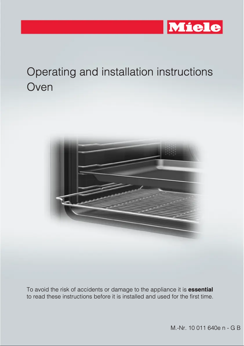 Page 1 de la notice Manuel utilisateur Miele H 6290B