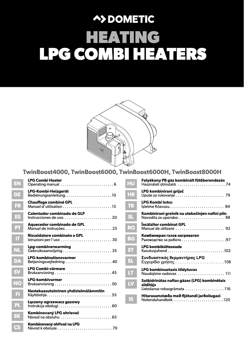 Page 1 de la notice Manuel utilisateur Dometic TwinBoost 4000