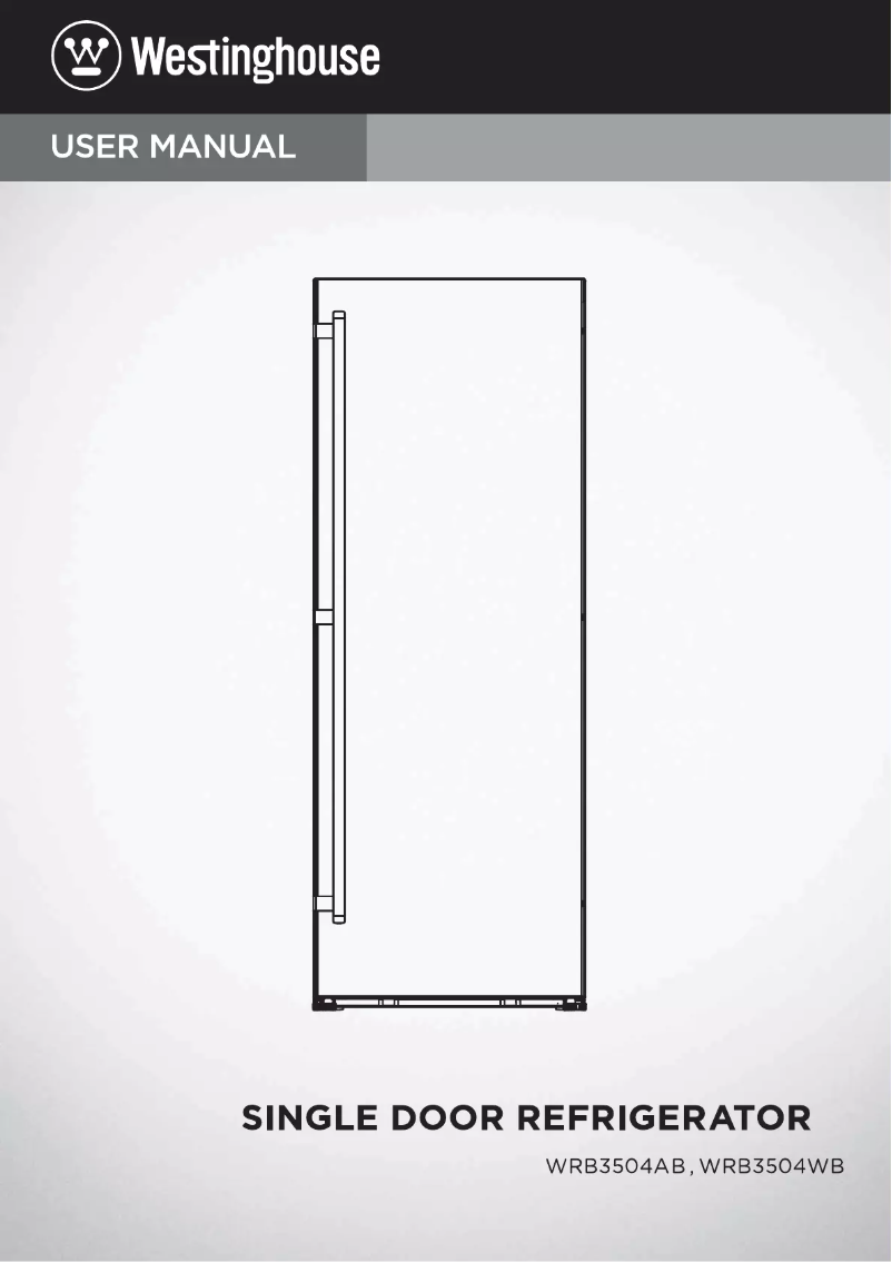Page n°1 - Manuel utilisateur Westinghouse WRB3504WB
