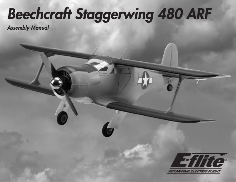 Image de la première page du manuel de l'appareil Beechcraft Staggerwing 480 ARF