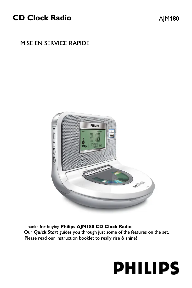 Image de la première page du manuel de l'appareil AJM180