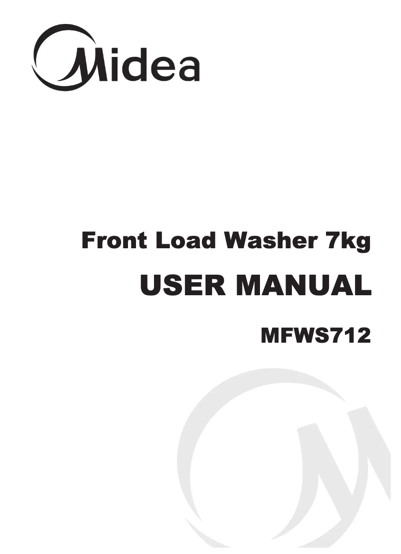 Página 1 del manual Manual de usuario Midea MFWS712
