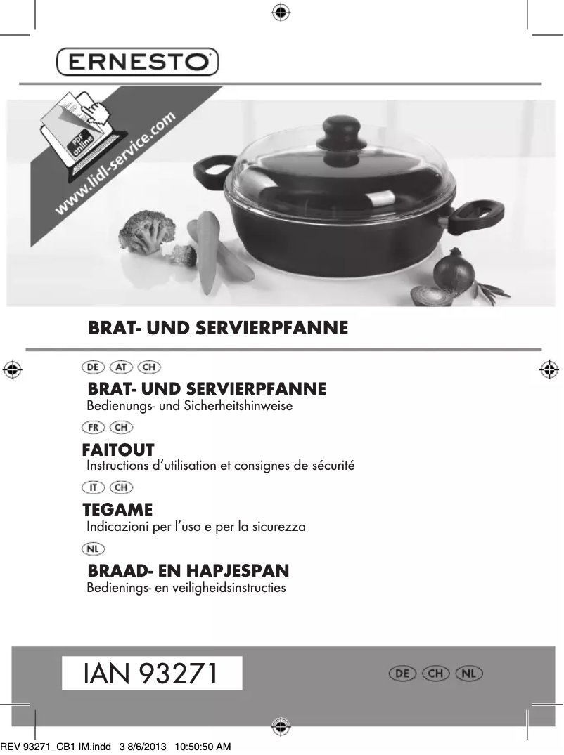 Page 1 de la notice Manuel utilisateur Ernesto IAN 93271