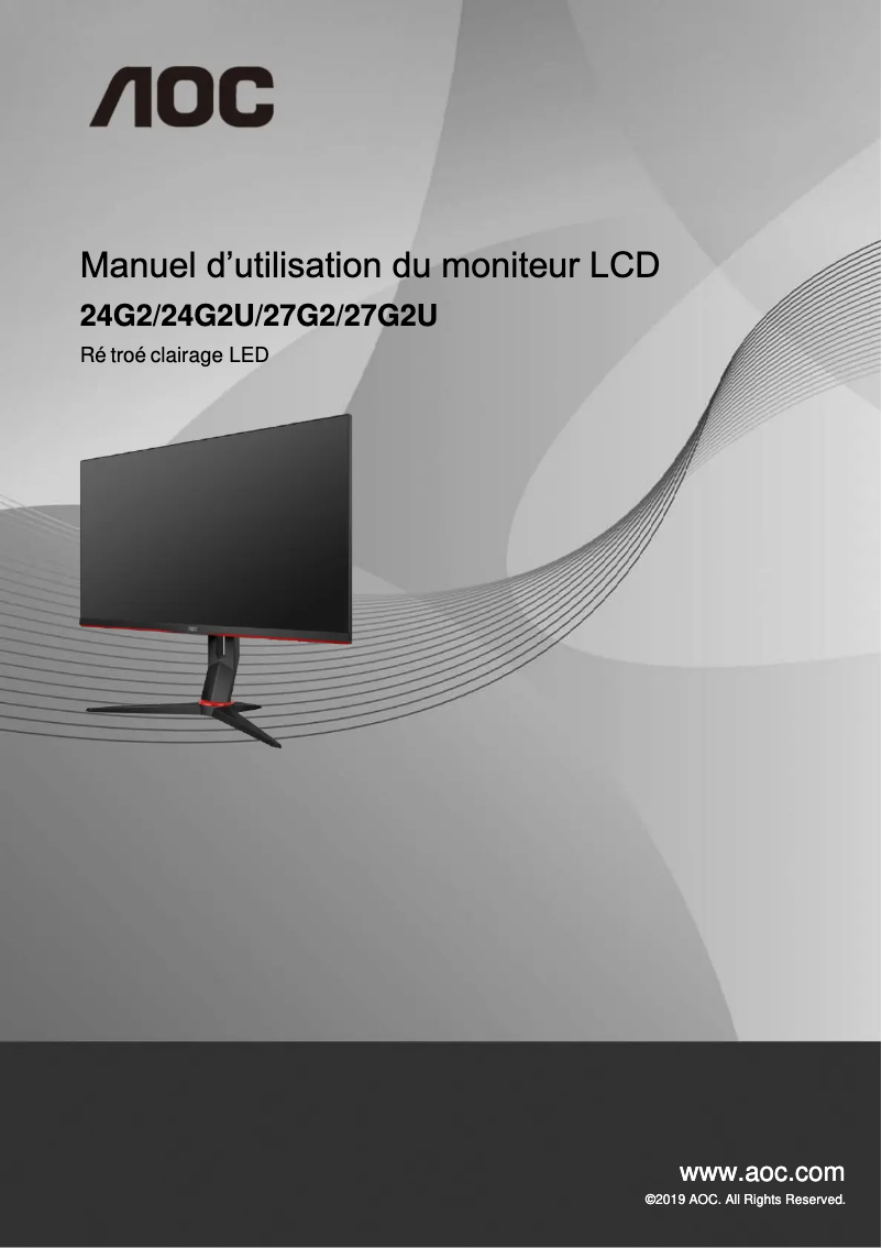 Image de la première page du manuel de l'appareil 27G2U