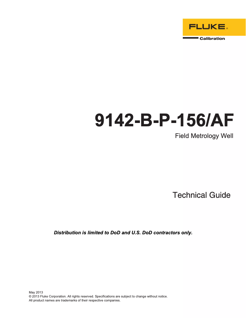 Página 1 del manual Manual de usuario Fluke 9144