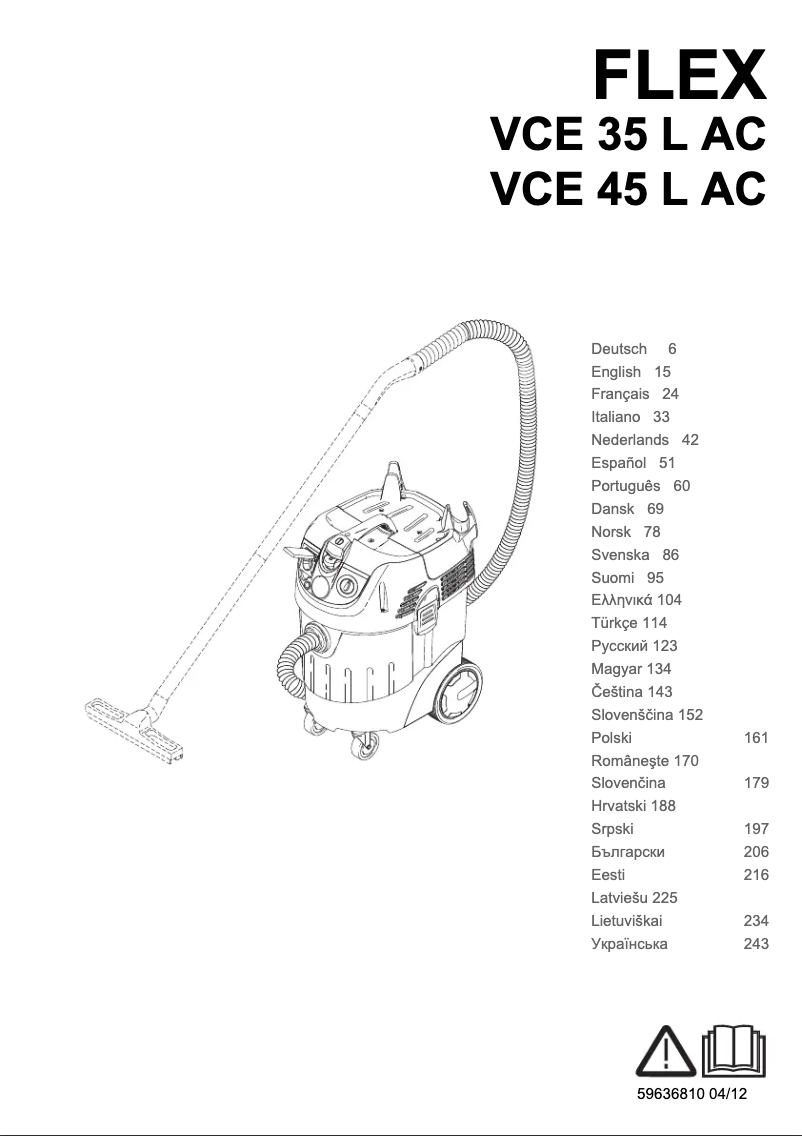 Page 1 of the manual User Manual Kärcher VCE 45 L AC Flex