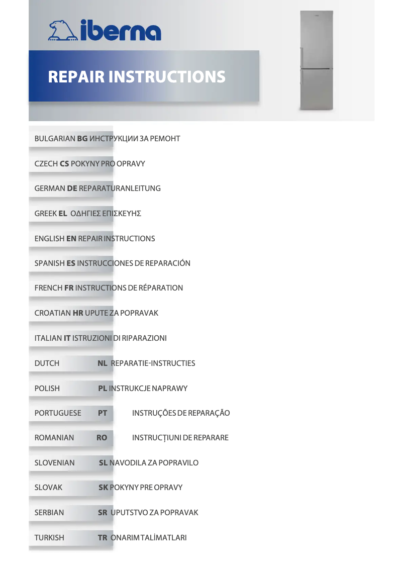 Page n°1 - Manuel utilisateur Iberna ICHM 200