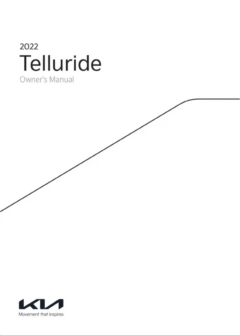 Image de la première page du manuel de l'appareil Telluride (2022)