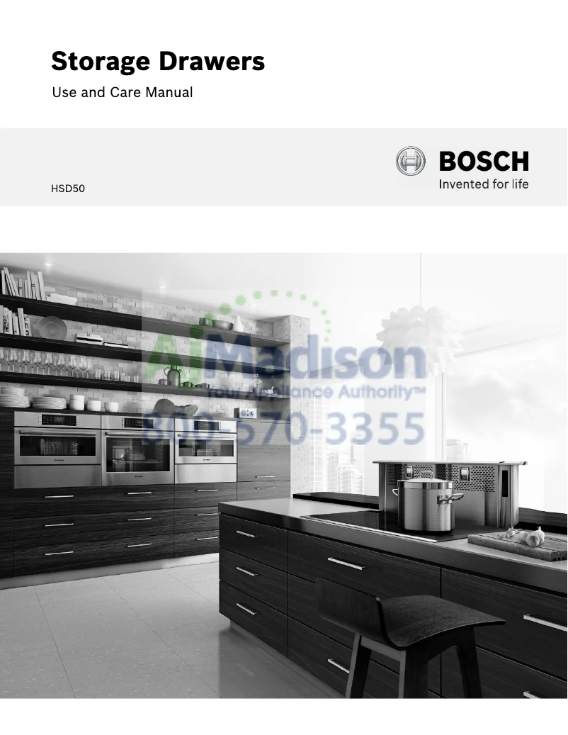Page n°1 - Manuel d'utilisation et d'entretien Bosch HSD5051UC