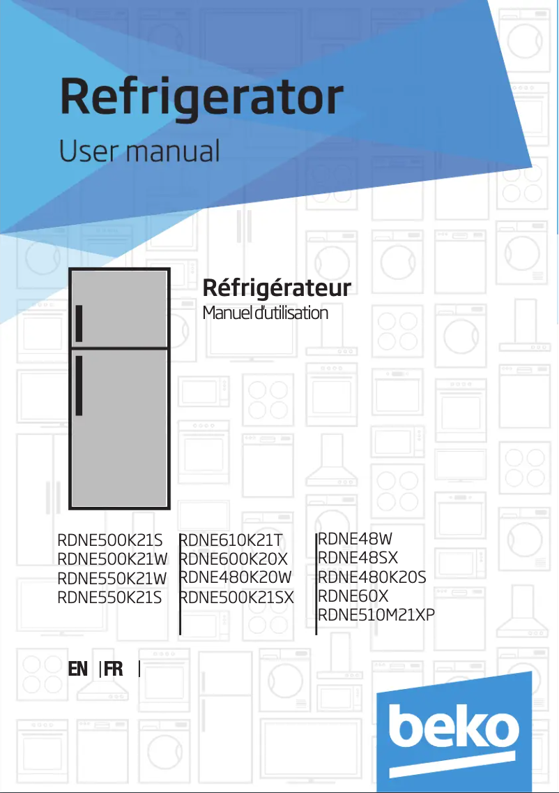 Image de la première page du manuel de l'appareil RDNE510K21W