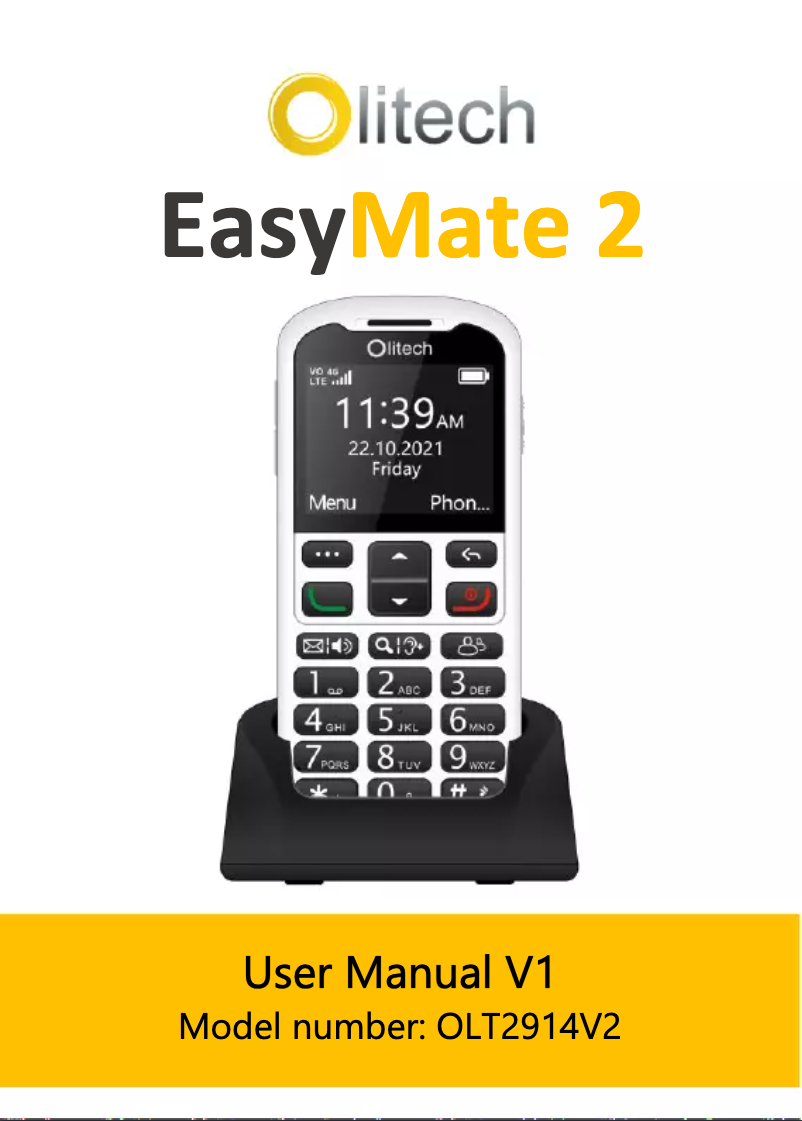 Image de la première page du manuel de l'appareil EasyMate 2