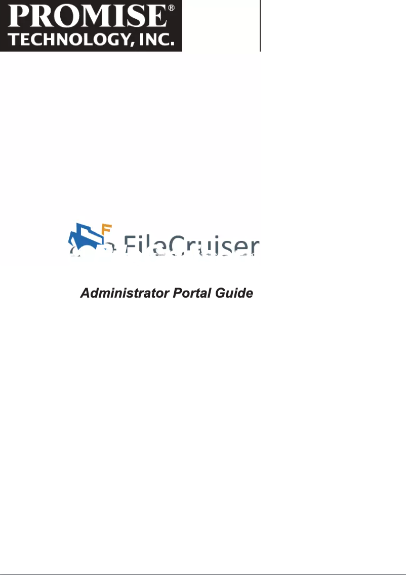 Image de la première page du manuel de l'appareil FileCruiser