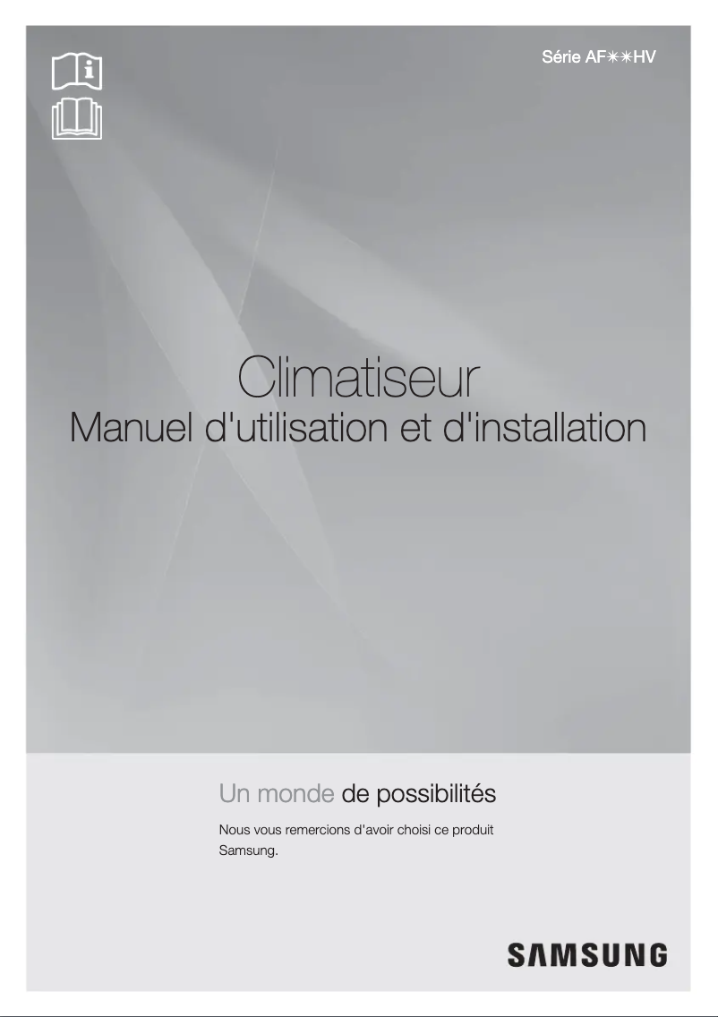 Page 1 de la notice Manuel utilisateur Samsung AF50HVFMAWKN