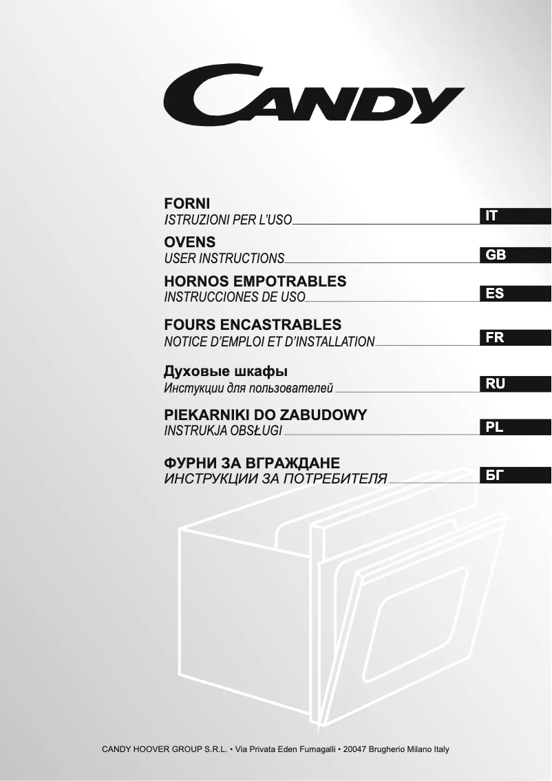 Page n°1 - Manuel utilisateur Candy R100/6BA