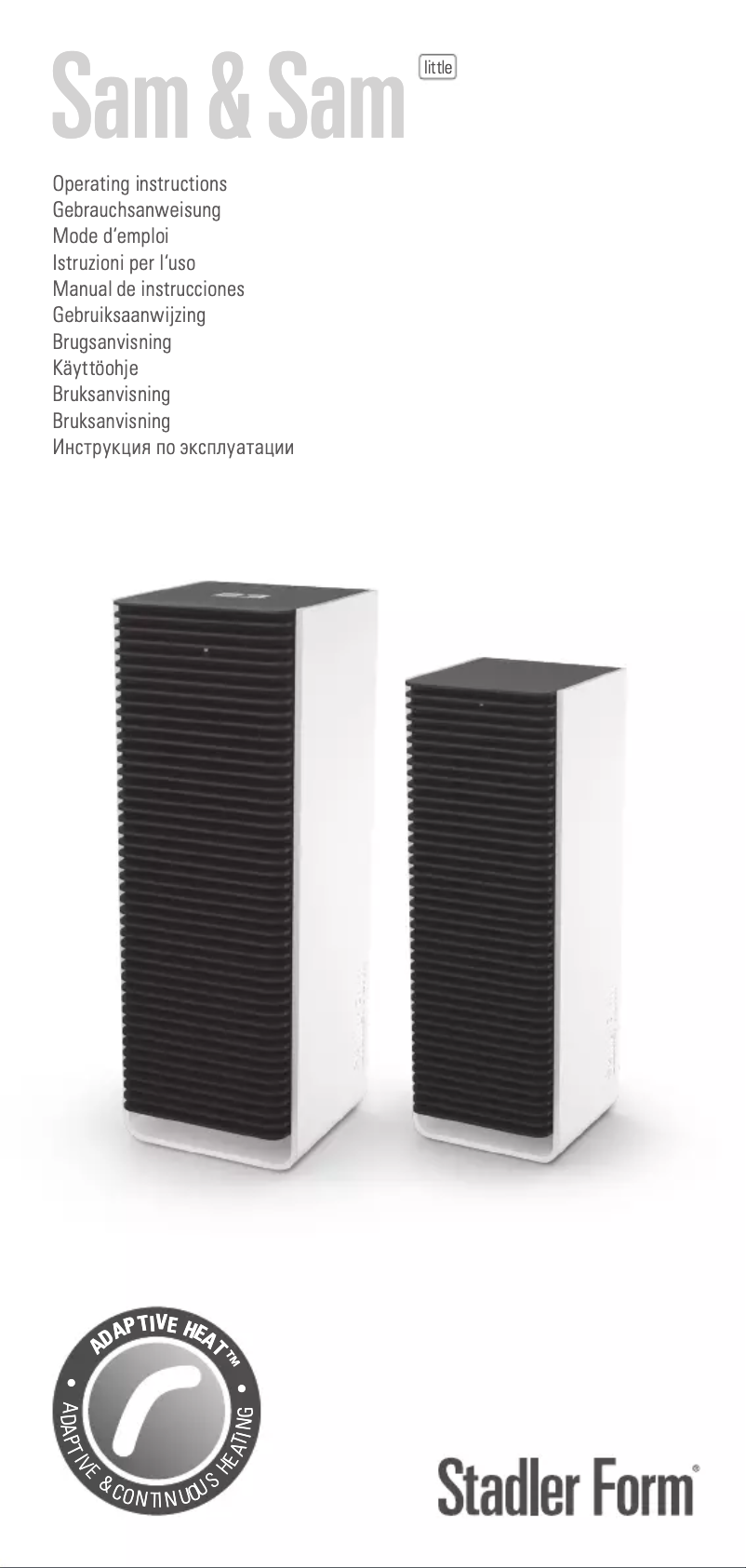 Página 1 del manual Manual de usuario Stadler Form Sam