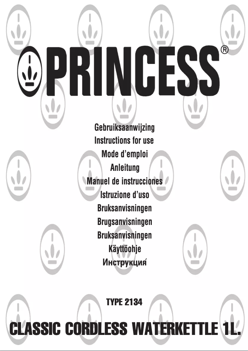 Page 1 de la notice Manuel utilisateur Princess 232134