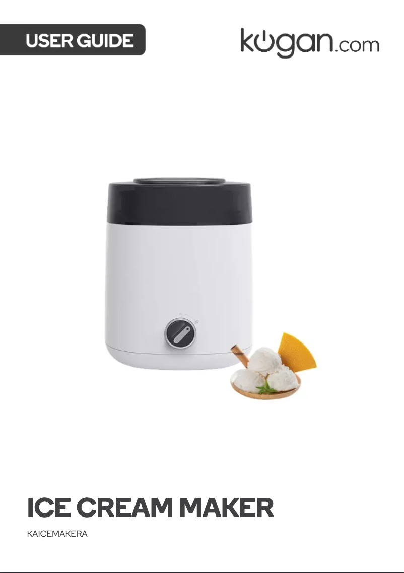 Page n°1 - Manuel utilisateur Kogan KAICEMAKERA
