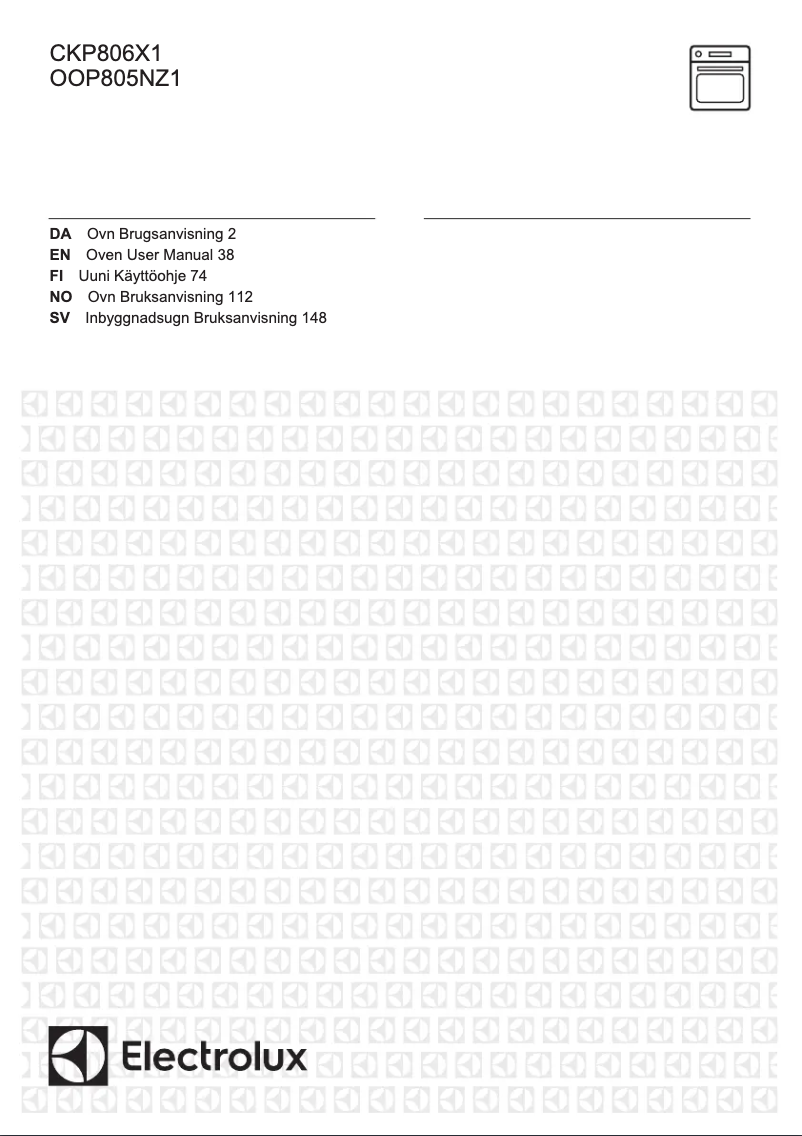 Page n°1 - Manuel utilisateur Electrolux CKP806X1