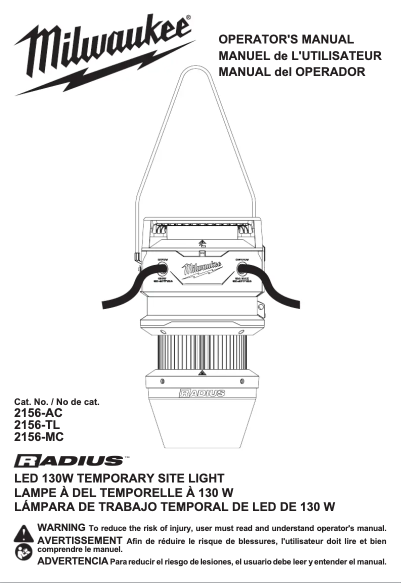 Image de la première page du manuel de l'appareil 2156-AC