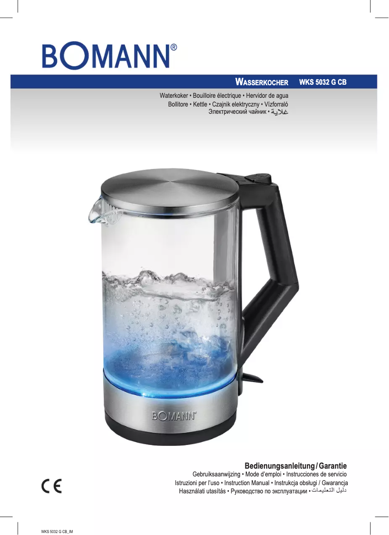 Page 1 de la notice Manuel utilisateur Bomann WKS 5032 G CB