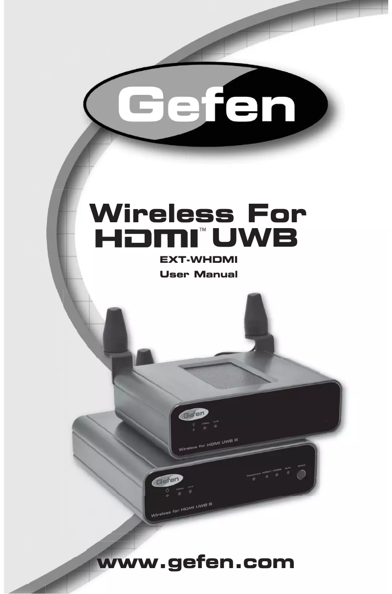 Image de la première page du manuel de l'appareil EXT-WHDMI