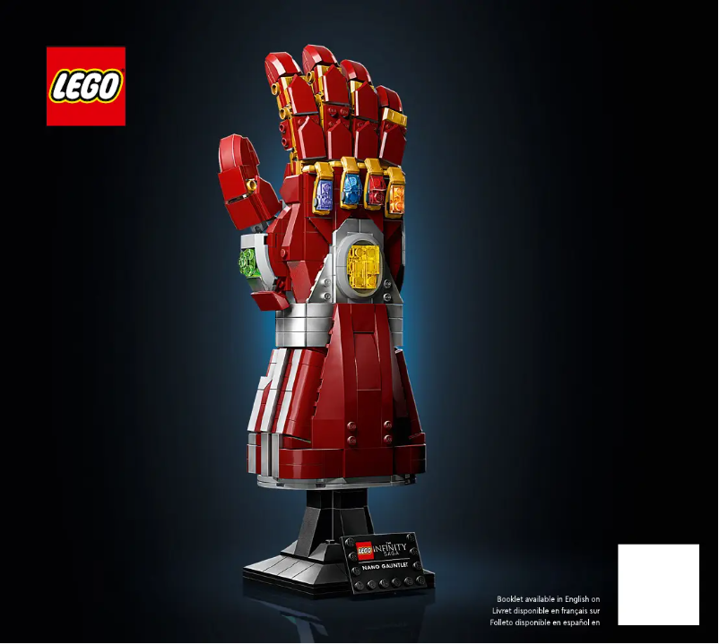 Page 1 de la notice Manuel utilisateur Lego Marvel Studios 76223