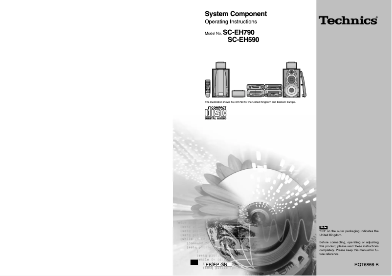 Página 1 del manual Manual de usuario Technics SC-EH590