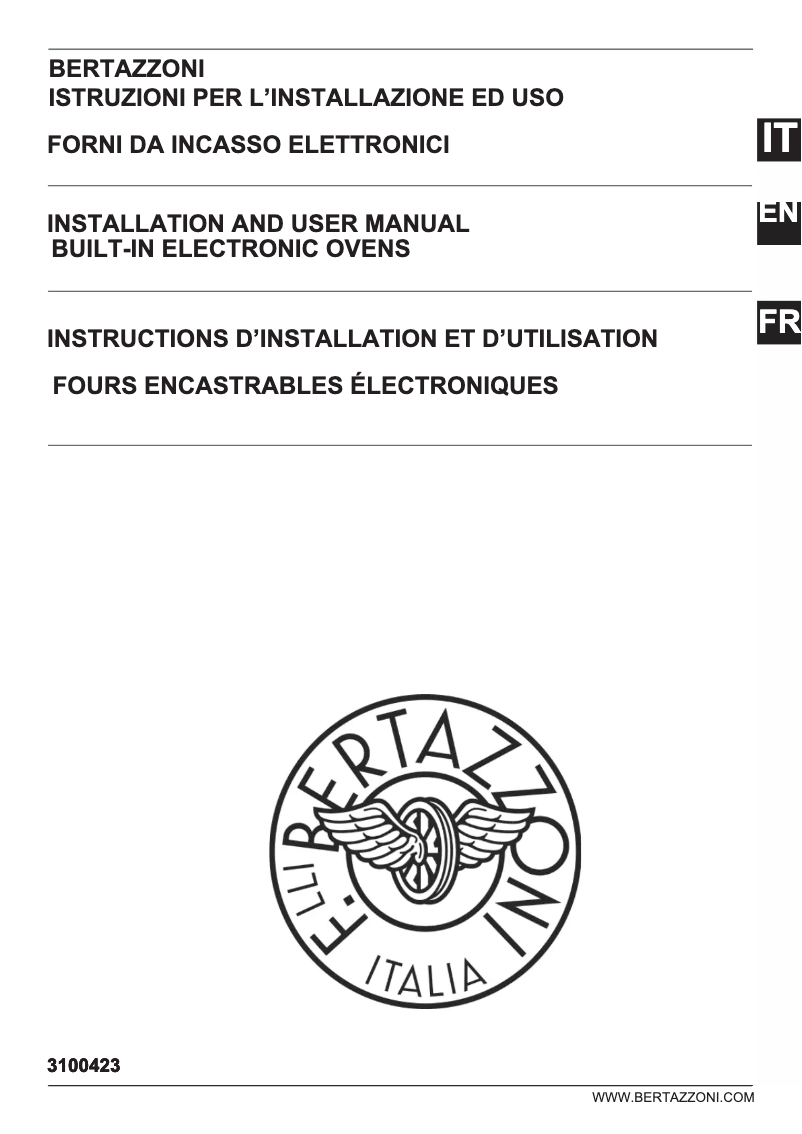 Page n°1 - Mode d'emploi Bertazzoni F6011MODELX