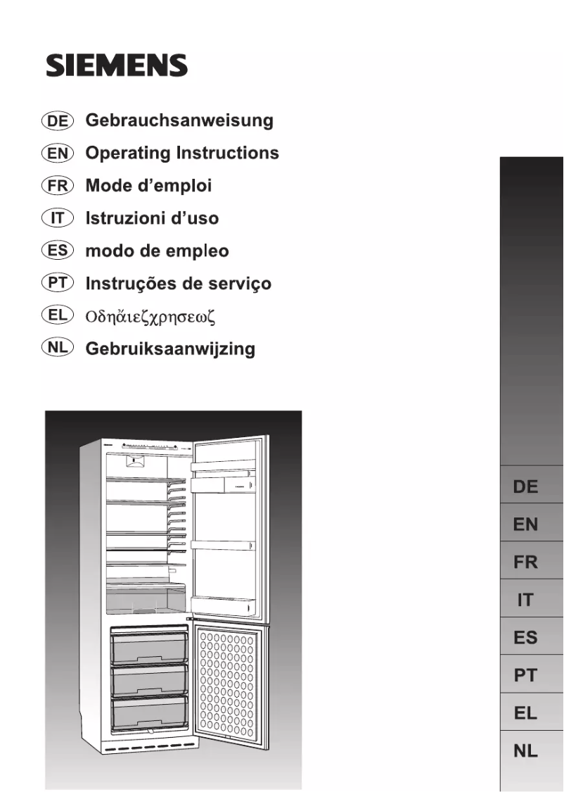 Page n°1 - Manuel utilisateur Siemens KG39SV00