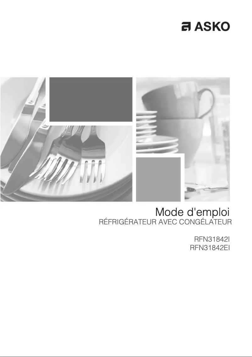 Page 1 de la notice Fiche technique Asko RFN31842EI