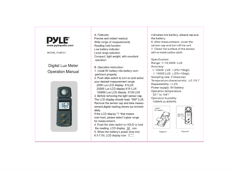 Página 1 del manual Manual de usuario Pyle PLMT21