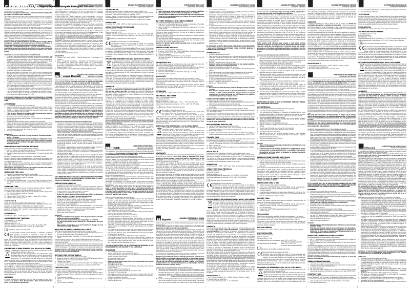 Image de la première page du manuel de l'appareil KS1601