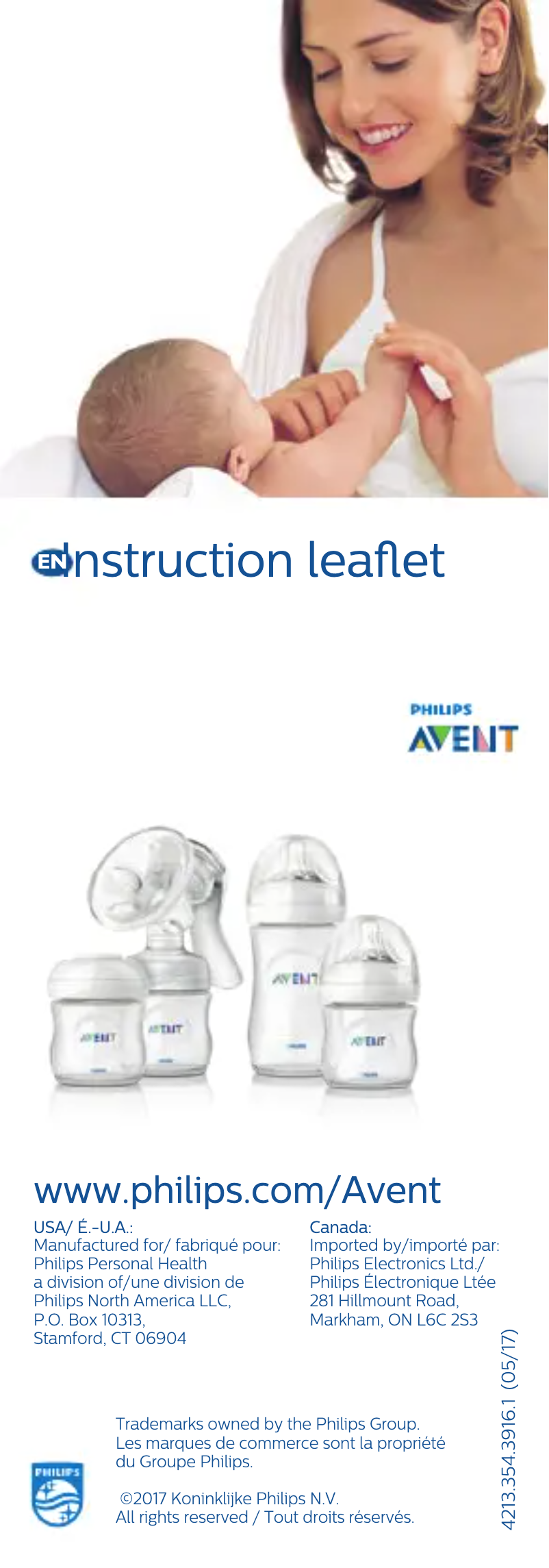 Page 1 of the manual User Manual Philips AVENT SCF659