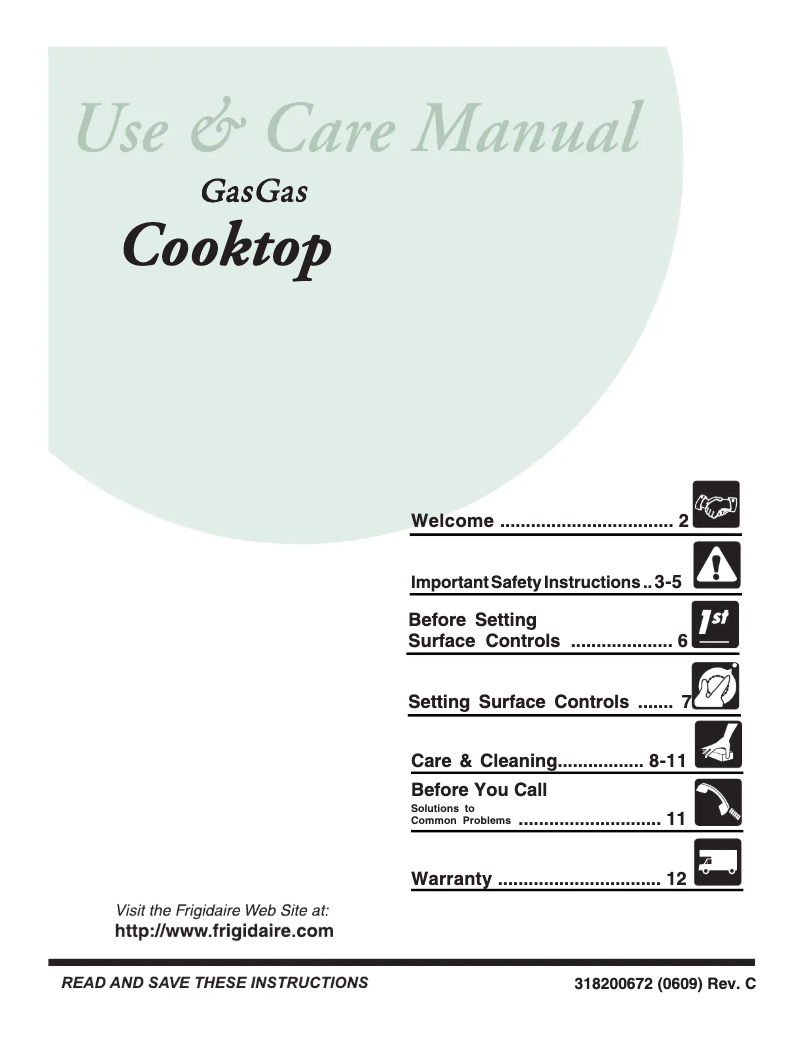Page n°1 - Manuel utilisateur Frigidaire GLGC36S8EB