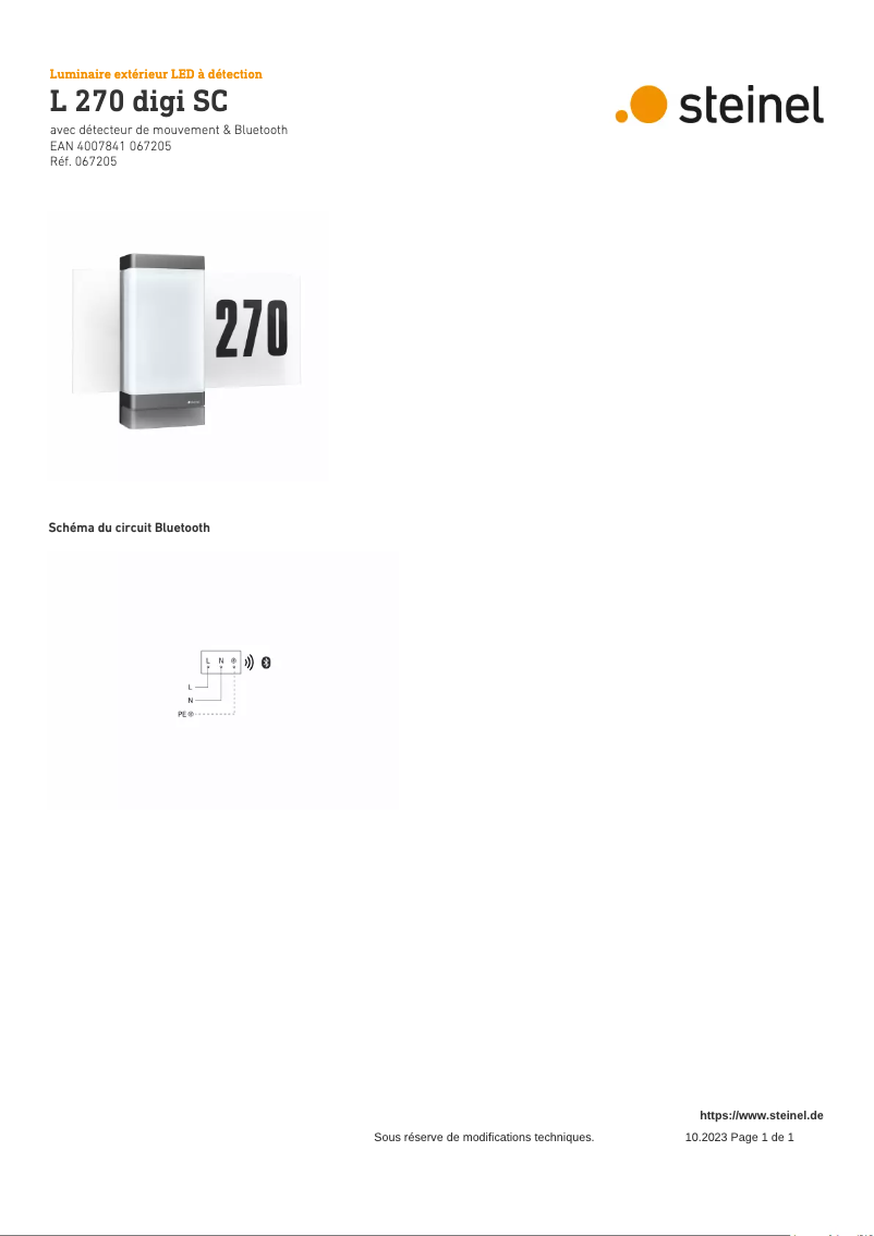 Image de la première page du manuel de l'appareil L 270 Digi SC