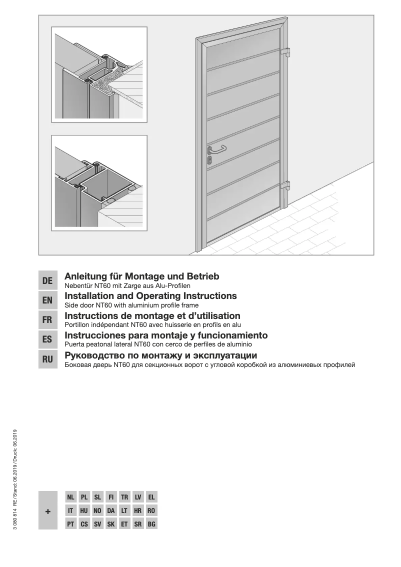 Page 1 de la notice Manuel utilisateur Hormann NT60