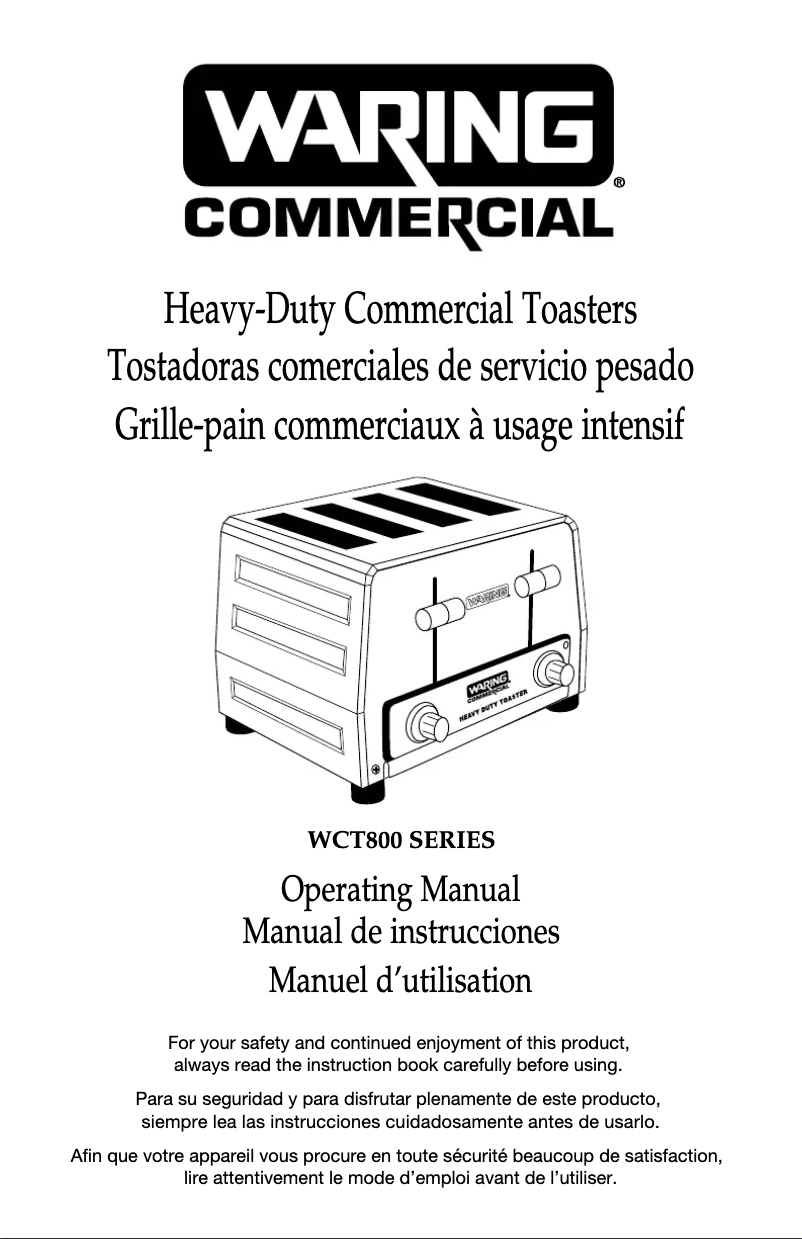 Image de la première page du manuel de l'appareil WCT850RC