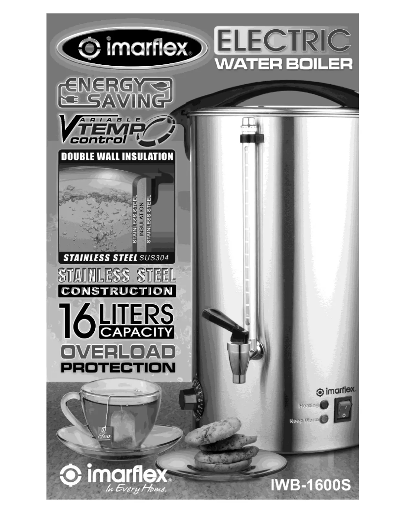 Page 1 de la notice Manuel utilisateur Imarflex IWB-1600S