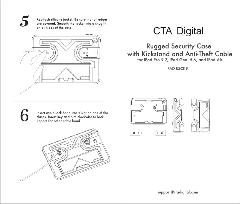 Page 1 de la notice Manuel utilisateur CTA Digital PAD-RSCK9