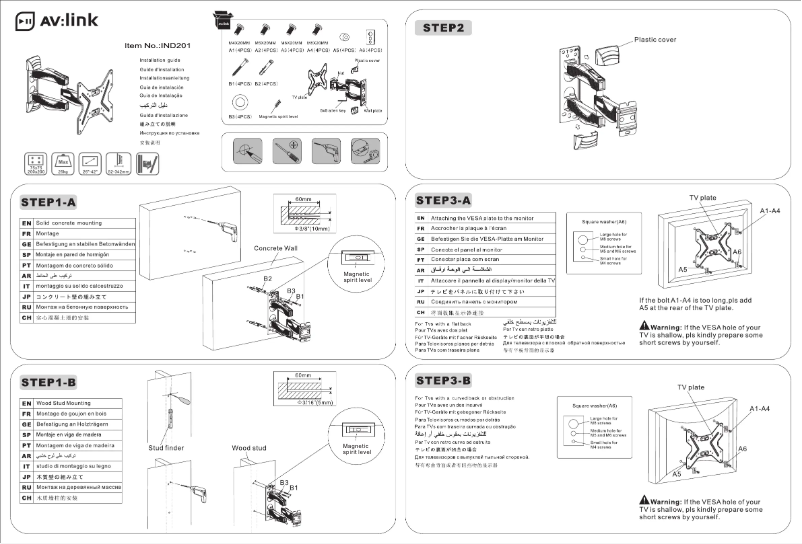 Page n°1 - Manuel utilisateur AV:link IND201