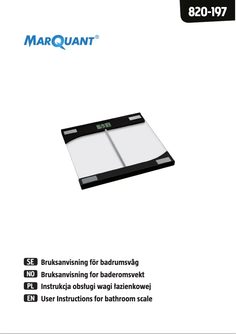 Image de la première page du manuel de l'appareil 820-197