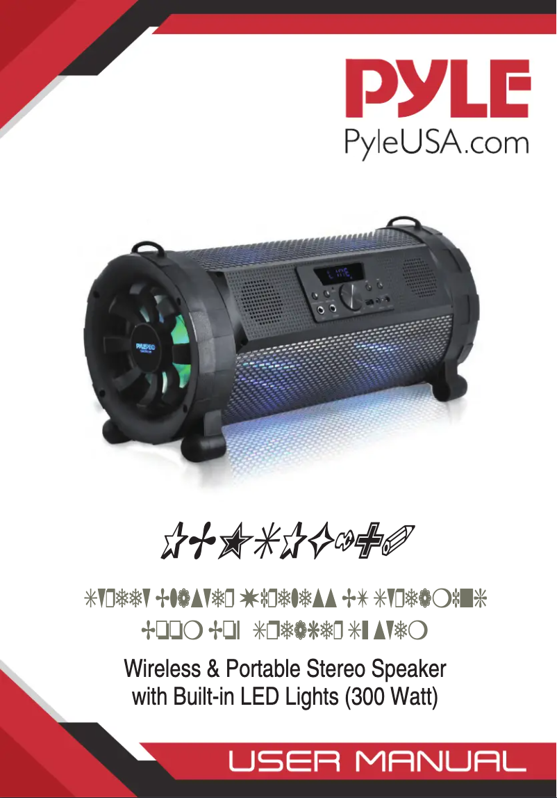 Page 1 de la notice Manuel utilisateur Pyle Street Blaster PBMSPG190