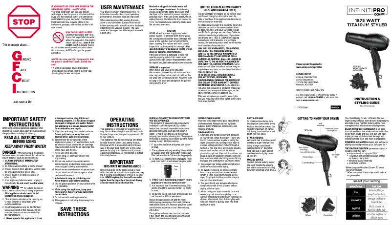 Image de la première page du manuel de l'appareil 461RN