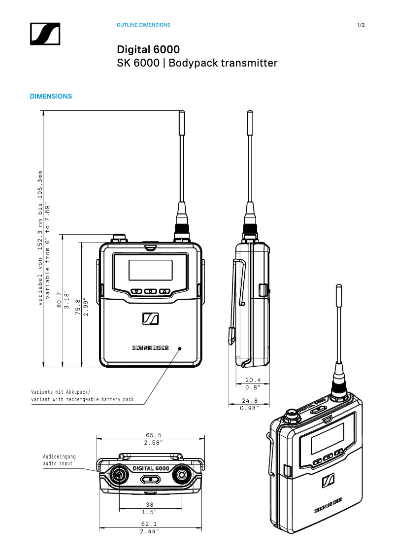 Image de la première page du manuel de l'appareil SR IEM G4