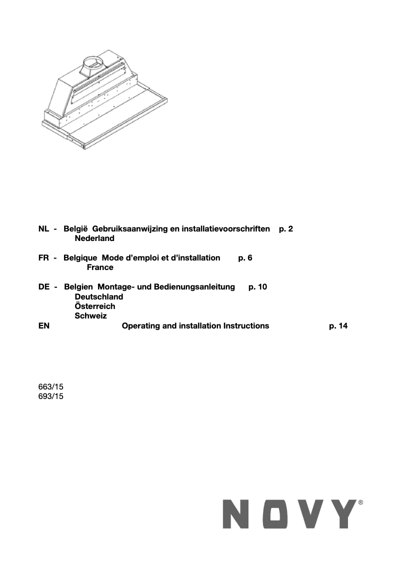 Image de la première page du manuel de l'appareil Move'line 693
