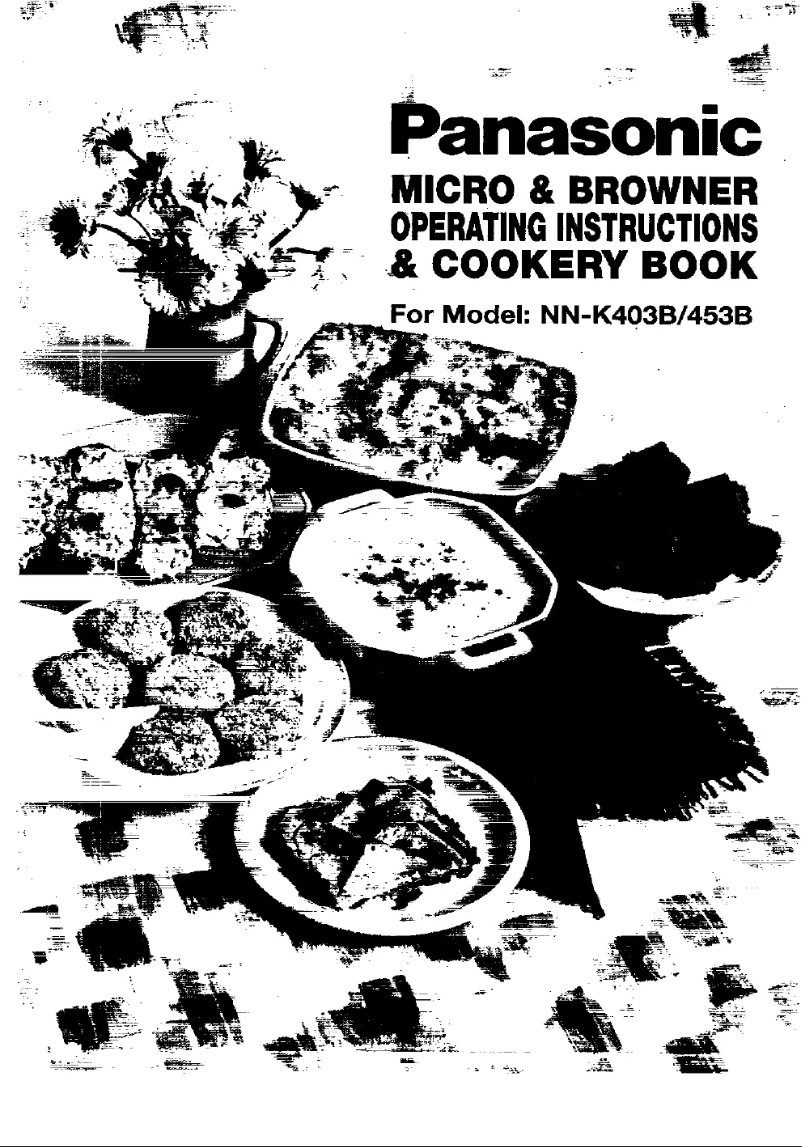 Page 1 de la notice Manuel utilisateur Panasonic NN-K403