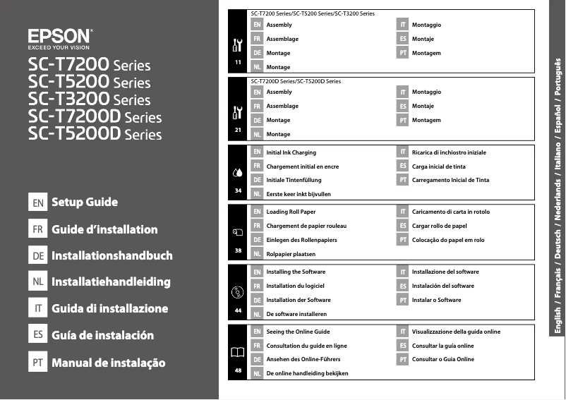 Página 1 del manual Manual de usuario Epson SureColor SC-T3200