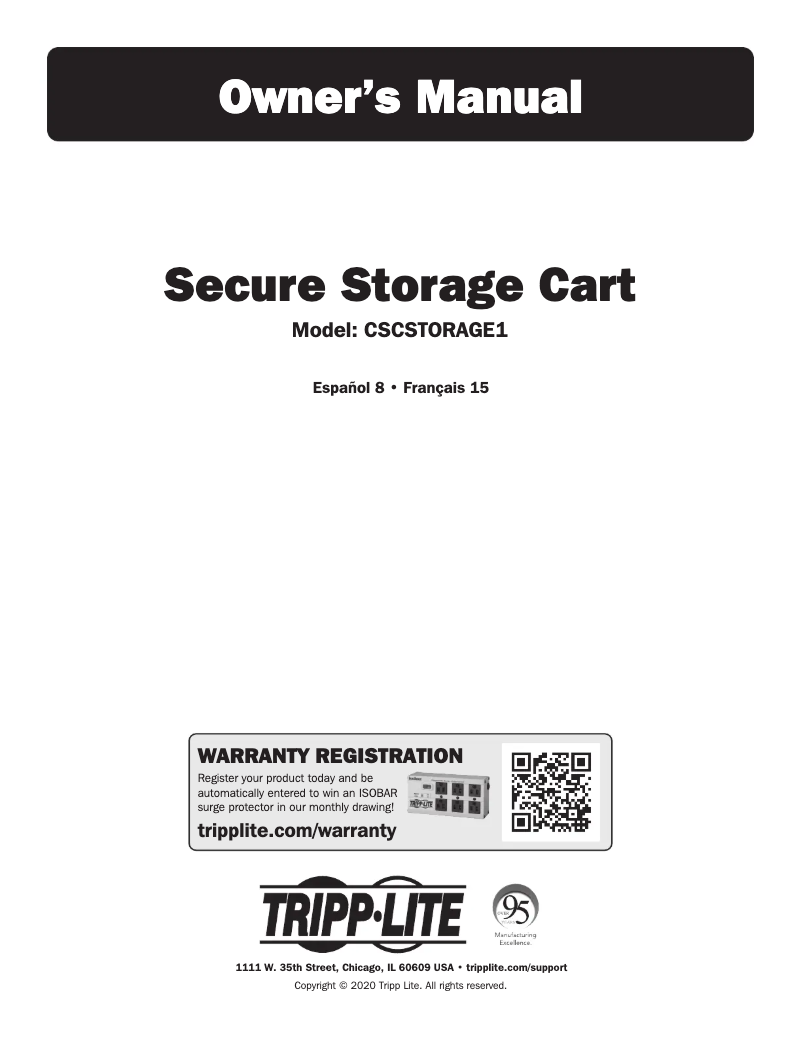 Page n°1 - Manuel utilisateur Tripp Lite CSCSTORAGE1