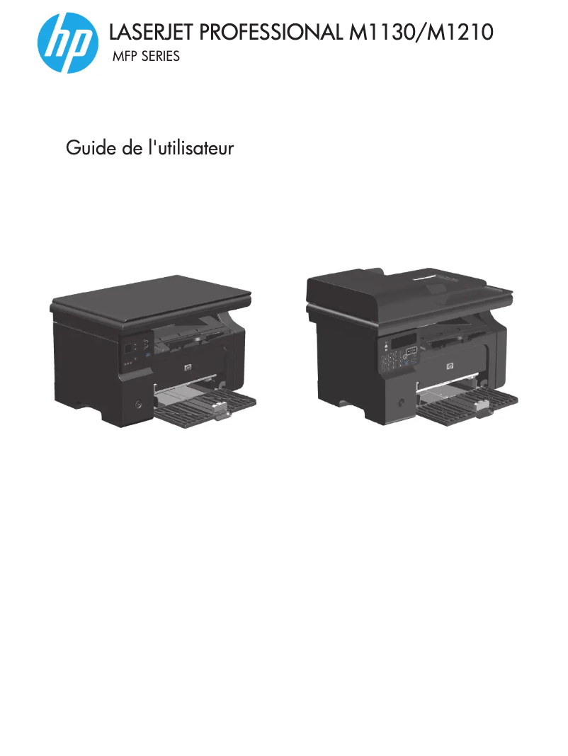 Page 1 de la notice Manuel utilisateur HP LaserJet Pro M1132