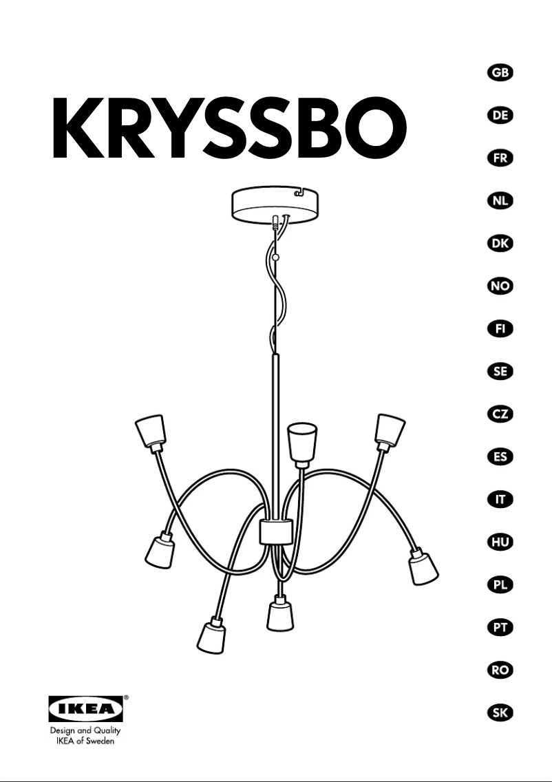 Image de la première page du manuel de l'appareil KRYSSBO (Ceiling)